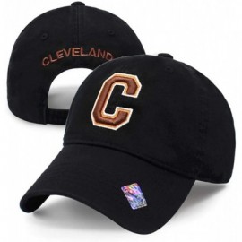 Baseball Caps Football City 3D Initial Letter Polo Style Baseball Cap Black Low Profile Sports Team Game - Cleveland_brown - ...