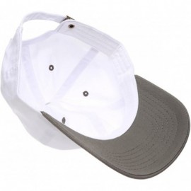 Baseball Caps Two Tone 100% Cotton Stonewashed Cap Adjustable Hat Low Profile Baseball Cap. - Olive - C212NZHAEJF $12.10