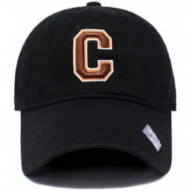 Baseball Caps Football City 3D Initial Letter Polo Style Baseball Cap Black Low Profile Sports Team Game - Cleveland_brown - ...