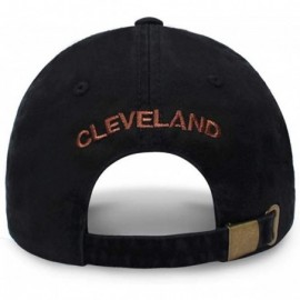 Baseball Caps Football City 3D Initial Letter Polo Style Baseball Cap Black Low Profile Sports Team Game - Cleveland_brown - ...