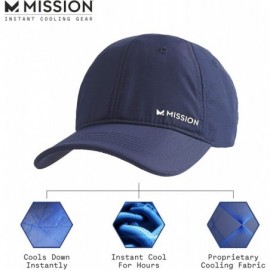 Baseball Caps Cooling Performance Hat- Unisex Baseball Cap- UPF 50- Cools When Wet - Navy - CQ18KHI5MWT $20.70