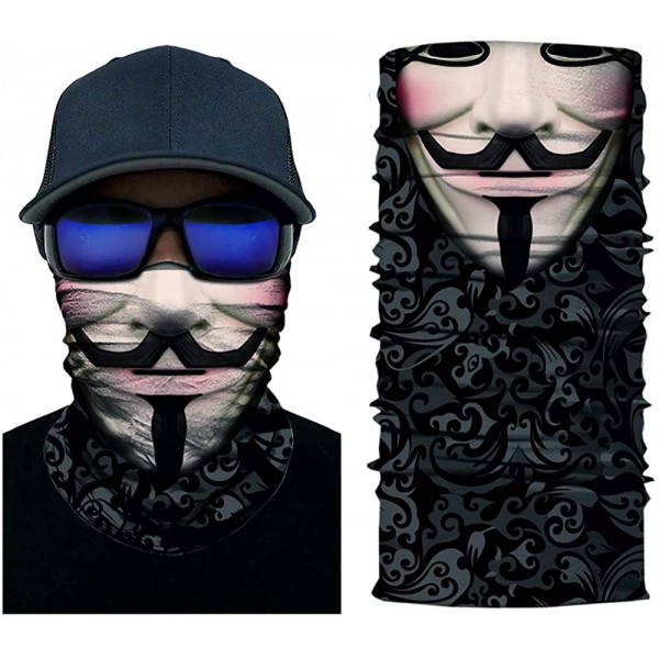 Balaclavas Magic Scraf Rave Bandana Neck Gaiter Unisex SeamlessTube Headwear Bandana Motorcycle Face Balaclava for Women Men ...