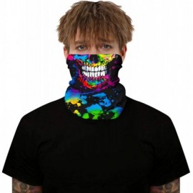 Balaclavas Seamless Rave Face Cover Bandana-Neck Gaiter Tube Headwear Motorcycle Face Scarf - Skull 4 - CY1989OMAAS $10.17