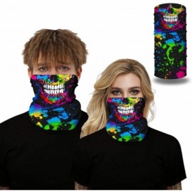 Balaclavas Seamless Rave Face Cover Bandana-Neck Gaiter Tube Headwear Motorcycle Face Scarf - Skull 4 - CY1989OMAAS $10.17