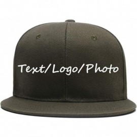 Baseball Caps Snapback Personalized Outdoors Picture Baseball - Hunter Green - CX18I8ANW9Z $8.99