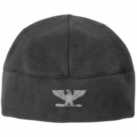 Skullies & Beanies Officer Rank O-6 Colonel/Captain Veteran Embroidered Beanie Watch Cap - Gray - CL186MM6ASY $42.16
