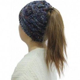 Skullies & Beanies Womens Ponytail Beanie Knit Warm Winter Hat - 2 - CO18Z0T4C47 $8.48