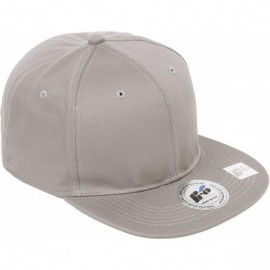 Baseball Caps Snapback Cap- Blank Hat Flat Visor Baseball Adjustable Caps (One Size) - Grey - CA180682OD4 $9.02
