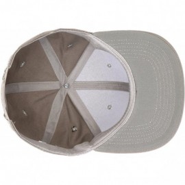 Baseball Caps Snapback Cap- Blank Hat Flat Visor Baseball Adjustable Caps (One Size) - Grey - CA180682OD4 $9.02