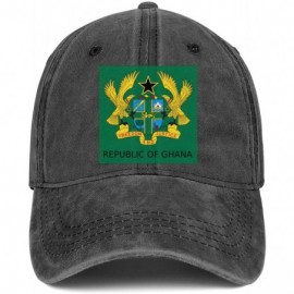 Baseball Caps Unisex Baseball Cap Cowboy Hat Flag Map of Jamaica Dad Hats Trucker Hat - Ghana National Emblem-2 - C118W0GS5WZ...