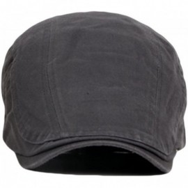 Newsboy Caps Men's Cotton Flat Ivy Gatsby Newsboy Driving Hat Cap - Black - CB12G66G33L $12.08