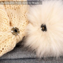 Skullies & Beanies Women Knit Slouchy Beanie Pom Hat - CF18ADO6HG6 $7.55