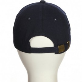 Baseball Caps Customized Letter Intial Baseball Hat A to Z Team Colors- Navy Cap Black White - Letter J - CH18ESZYEOG $10.10