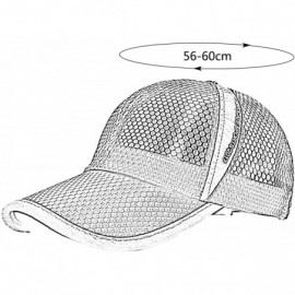 Bucket Hats Unisex Mesh Brim Tennis Cap Outside Sunscreen Quick Dry Adjustable Baseball Hat - A-rose Pink - CC182AK29MY $15.62