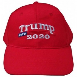 Baseball Caps Make America Great Again Hat [3 Pack]- Donald Trump USA MAGA Cap Adjustable Baseball Hat - 2020 Red - C818RIG5Q...