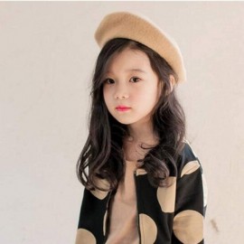 Berets French Wool Berets Hat Classic Fashion Warm Beanie Cap for Girls - Skin - CM12N74RD3S $10.18