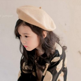 Berets French Wool Berets Hat Classic Fashion Warm Beanie Cap for Girls - Skin - CM12N74RD3S $10.18