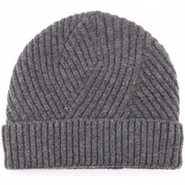 Skullies & Beanies Men's Winter Hat Warm Knitted Wool Thick Beanie Skull Cap for Men Women Gifts - Gray2 - CY193C7T88D $8.87