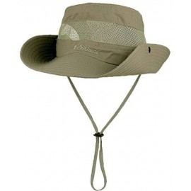 Sun Hats Outdoor Sun Protection Fishing Hat Wide Brim Breathable Bucket Safari Boonie Cap for Men and Women - Khaki - CU18RNL...