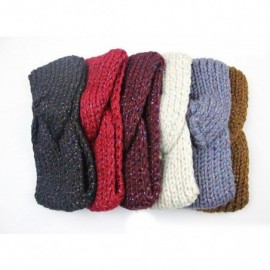 Headbands Winter Ear Warmer Headwrap Crochet Knit Hairband(n122) - Brown - CG120CA3MX5 $18.55