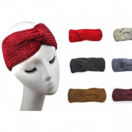 Headbands Winter Ear Warmer Headwrap Crochet Knit Hairband(n122) - Brown - CG120CA3MX5 $18.55
