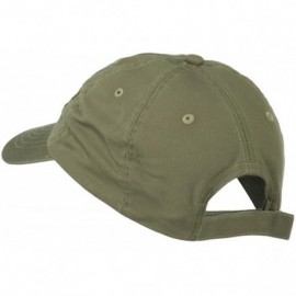 Baseball Caps Victory Embroidered Washed Cap - Olive - CP11MJ3TAUN $21.49