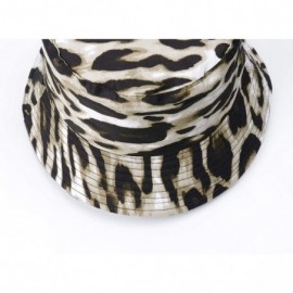 Bucket Hats Reversible Leopard Bucket Hats Women Fashion Floppy Sun Cap Packable Fisherman Hat - P-cheetah - CP1970CUEGA $8.32