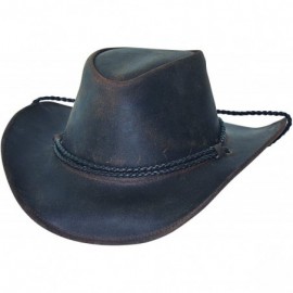 Cowboy Hats Bullhide Hilltop - Leather Cowboy Hat - Chocolate - CY18DIYI4DA $41.14