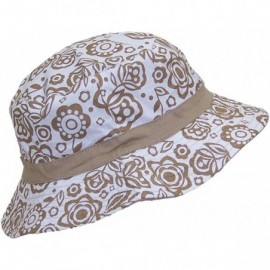 Bucket Hats Reversible Summer Floppy Bucket Hat W/Hawaiian Designs (One Size) - Tan - C711VA3GU01 $8.15