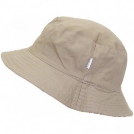 Bucket Hats Reversible Summer Floppy Bucket Hat W/Hawaiian Designs (One Size) - Tan - C711VA3GU01 $8.15