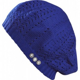 Berets Junior's Viper Beret Beanie - Blue - CX11BAORJXR $17.88