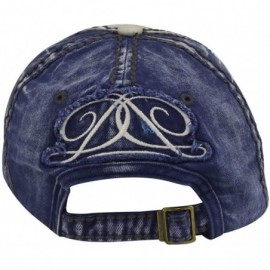 Baseball Caps Rock Shark Distressed Vintage Cotton Embroidered Baseball Cap Snapback Hat - Blue - C012DRLGBB7 $9.85