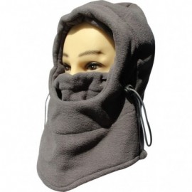 Balaclavas Winter Snowboard Face Hat Fleece Hood Ski Mask Wool Beret Balaclava - Gray - CF11RLDK74Z $11.50