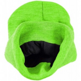 Skullies & Beanies Unisex Hi-Vis Thermal 3M Thinsulate Winter Hat - Lime - CU11J60TWBP $9.70