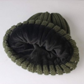 Skullies & Beanies Winter Beanie for Women Fleece Lined Warm Knitted Skull Cap Winter Hat - 09-pine Green - CK18UWHZ0UT $14.04