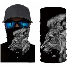 Balaclavas Lion Print Face Mask- Rave Bandana- Neck Gaiter- Scarf- Summer Balaclava for Dust Wind UV Protection - Ssc - CP198...