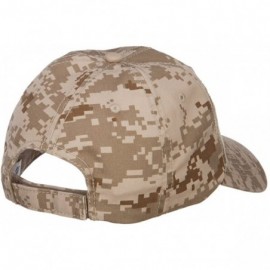 Baseball Caps Enzyme Washed Camo Cap - Desert Digital - C218EG63SDT $19.22