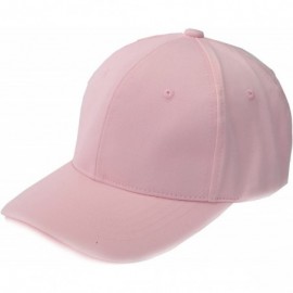 Baseball Caps Plain Baseball Cap - Pink - CB186SW4E20 $13.06