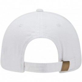 Baseball Caps 6 Panel Low Profile Garment Washed Pigment Dyed Baseball Cap - White - C311918ISTJ $8.90
