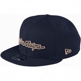Baseball Caps Navy Blue Signature Snapback Hat - Navy Blue - CW193ENMOYO $22.07
