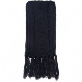 Skullies & Beanies Adult Women's 3 Piece Winter Set - Pompom Beanie Hat- Scarf- Mittens - Black Tassels Glove W/ Lined - CI18...