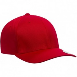 Baseball Caps Premium Original Wooly Combed Twill Cap 6277 (S/M (6 3/4-7 1/4)- Red) - C311DLCZ7ZT $9.62