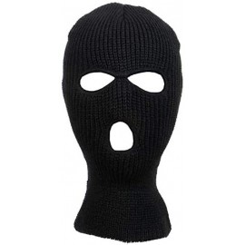 Balaclavas Ski Mask / Tri Hole - Black - CT113AG1EHZ $8.13