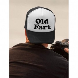 Baseball Caps Old Fart - Funny Birthday Gift For Father - Dad Joke Trucker Hat Mesh Cap - Blue/White/Red - CY18R3RXZZH $11.82