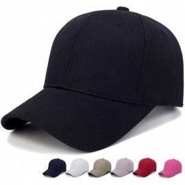 Baseball Caps Men's Baseball Cap Unisex Plain Sports Adjustable Solid Ball Hat Cotton Soft Panel Cap Outdoor Sun Hat - Khaki ...