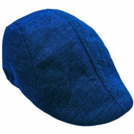 Skullies & Beanies Men Summer Visor Hat Mesh Running Sport Casual Breathable Beret Flat Cap Hunting Hat - Blue - CI18EXT8EWG ...