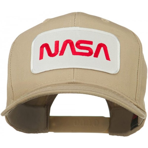 Baseball Caps NASA Logo Embroidered Patched Cap - Khaki - C111LUGXBI3 $19.51