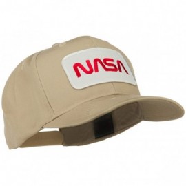 Baseball Caps NASA Logo Embroidered Patched Cap - Khaki - C111LUGXBI3 $19.51