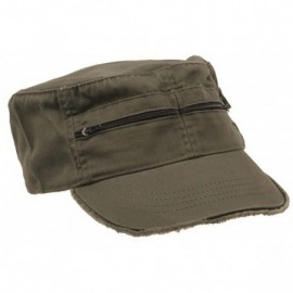 Baseball Caps Zippered Enzyme Army Cap - Olive - C1111QRJ59P $9.91