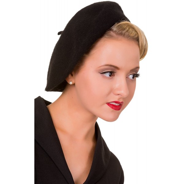 Skullies & Beanies Claire Vintage Retro Beret Hat - Champagne - C212N228U7Q $16.68